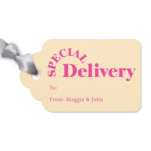 Special Delivery Letterpress Gift Tag