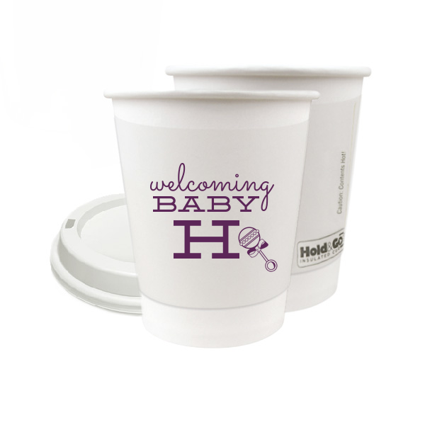 Welcoming Baby Initial Paper Cup