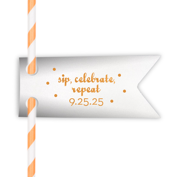 Sip, Celebrate Straw Tag