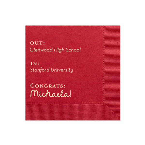 Next Chapter Graduation Napkin