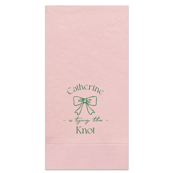 Romantic Bow Bridal Shower Napkin