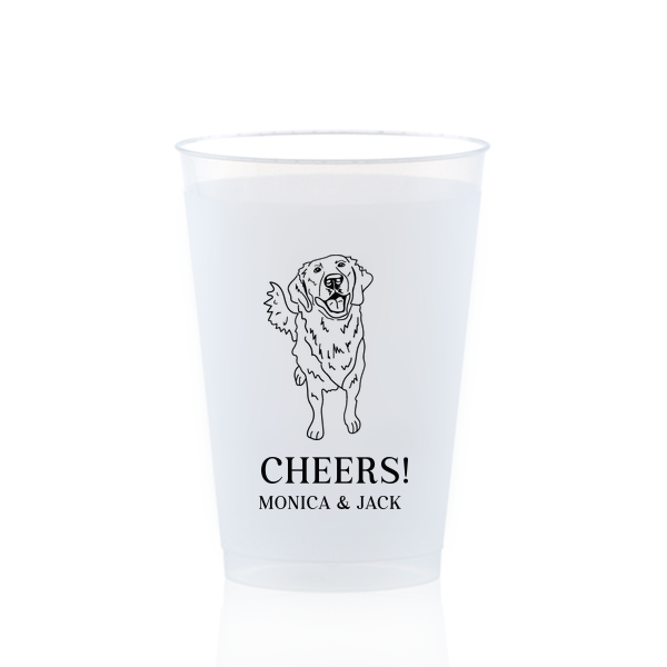 Golden Retriever Wedding Cup