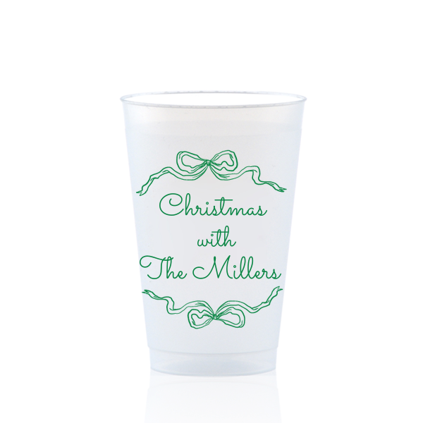 Holiday Bow Ribbon Cup