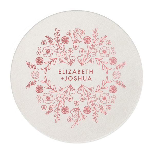 Floral Collage Coaster 