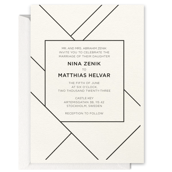 Prism Glass Modern Invitation