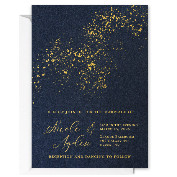 Dark + Cosmic Celestial Invitation