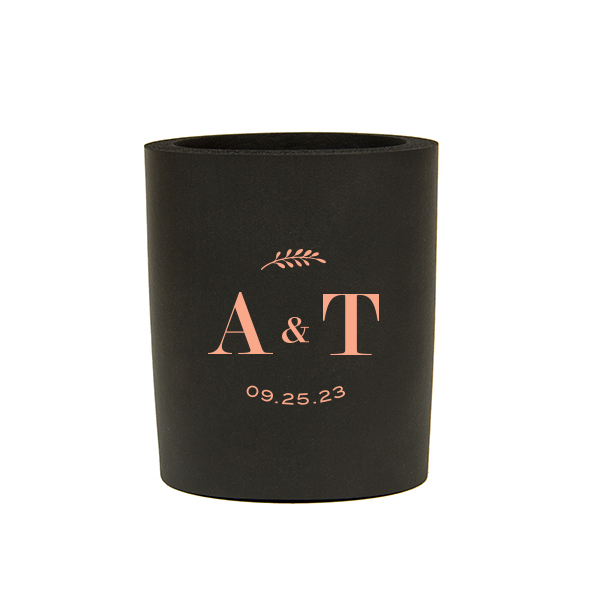 Contemporary Leaf Monogram Cooler