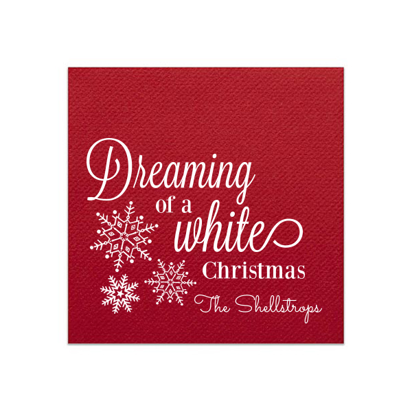 Dreaming of a White Christmas Napkin