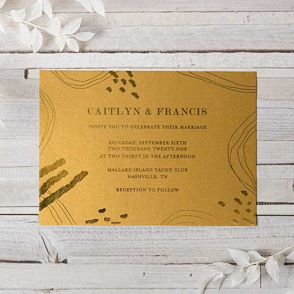 Foil Stamped Invitations