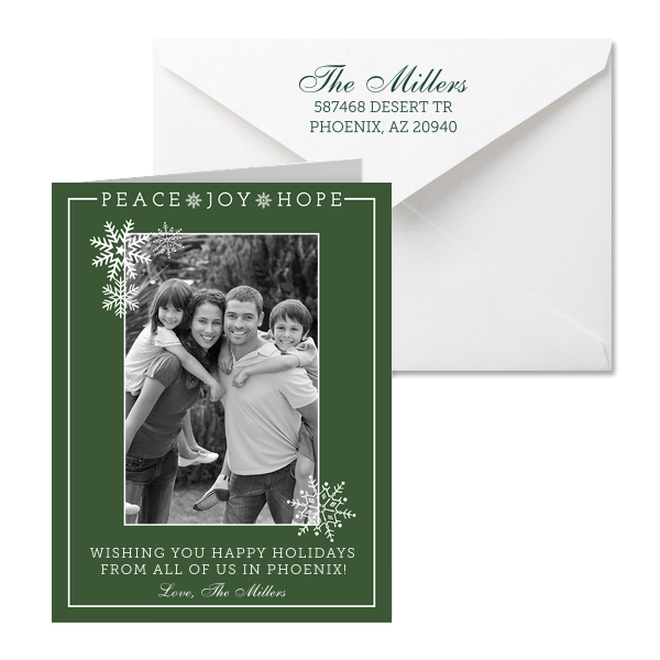 Custom Photo Classic Christmas Cards